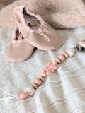 Attache suce ballet/coeur/vieux rose