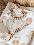 Ensemble ourson/fleuris doux